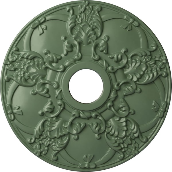 Ekena Millwork Norwich Ceiling Medallion (Fits Canopies up to 4 1/2"), 18"OD x 3 1/2"ID x 1 3/8"P, Athenian Green CM18NOAGF - main